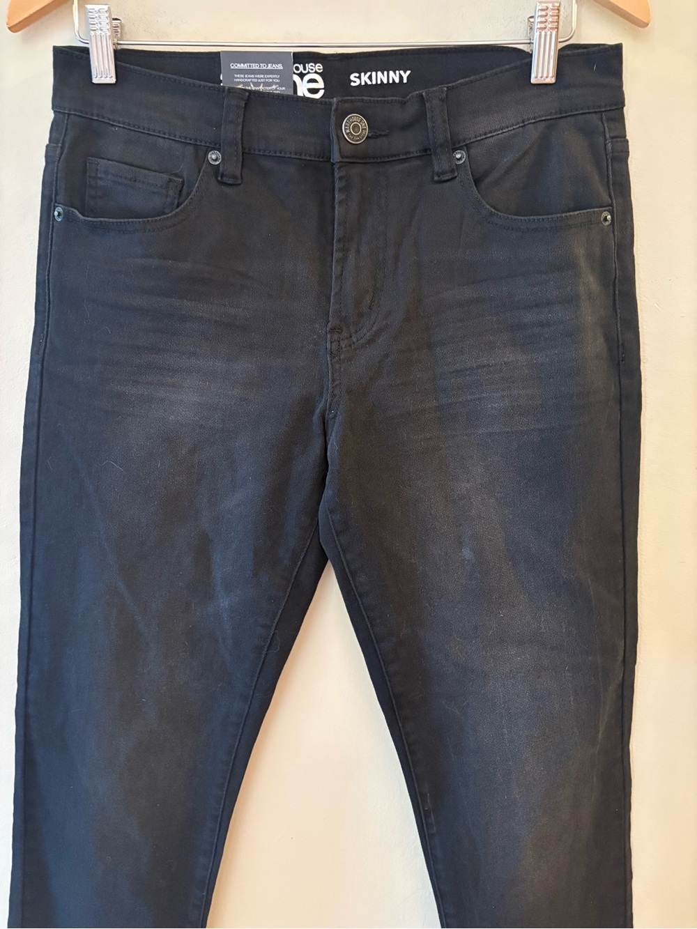 Warehouse One Women’s Black Skinny Jeans, Sz 30. NWT - Picture 3 of 11